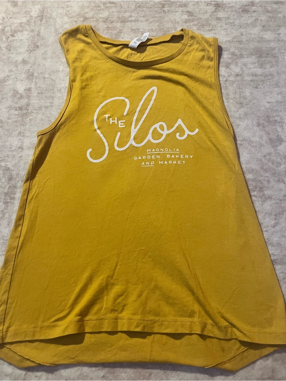 Magnolia Mustard Yellow 'The Silos' Graphic Tank Top
